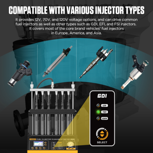 AUTOOL CT500 - Aparat de spălat și testat injectoare industriale GDI/EFI/FSI