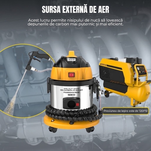 Sablator de curățare a supapelor AUTOOL HTS558 cu pudră de nucă