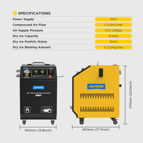 Mașină de sablare cu gheață carbonică AUTOOL HTS705