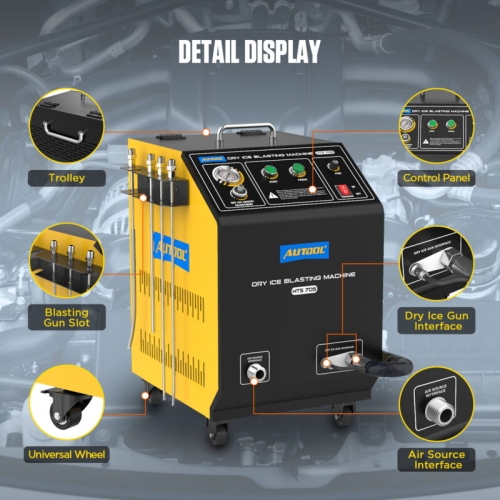 Mașină de sablare cu gheață carbonică AUTOOL HTS705
