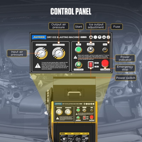 Mașină de sablare cu gheață carbonică AUTOOL HTS709