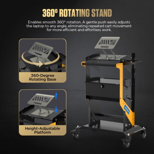 Cărucior de transport AUTOOL T23 cu roți și mâner