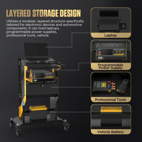 Cărucior de transport AUTOOL T23 cu roți și mâner