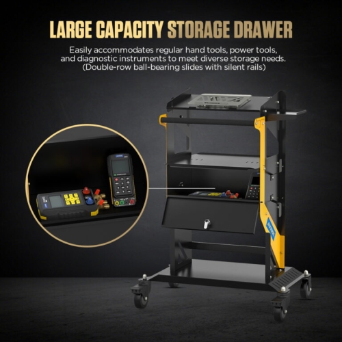 Cărucior de transport AUTOOL T23 cu roți și mâner