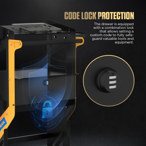 Cărucior de transport AUTOOL T23 cu roți și mâner