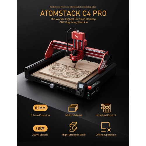 Mașină de frezat CNC Atomstack C4 Pro + accesorii