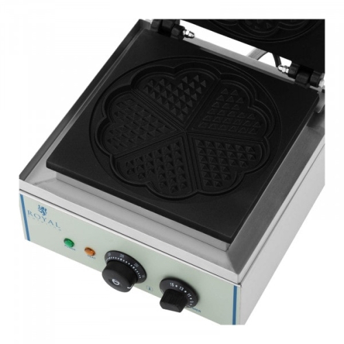 Aparat de făcut vafe - 1500W - inimioare - 25,2 x 23,5cm