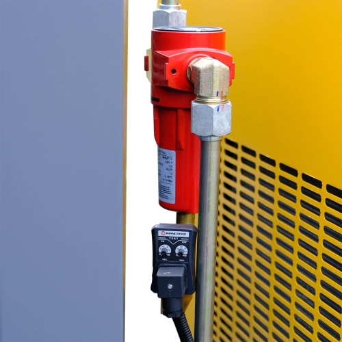 Compresor cu șurub 3 în 1 11 kW | 1500 l/min | rezervor de 500 l și dezumidificator