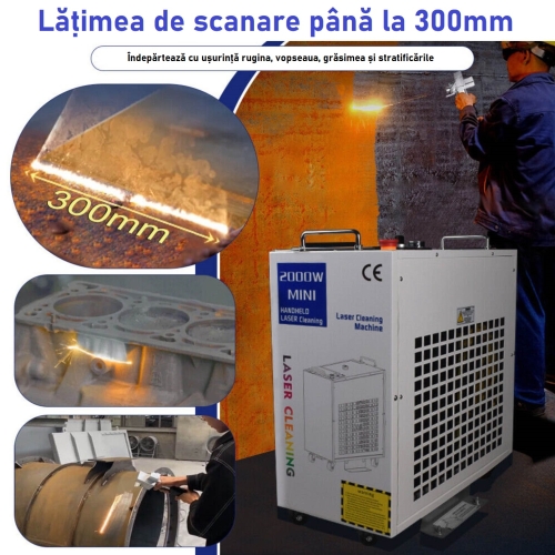 CURĂȚĂTOR LASER CU FIBRĂ 1500W M2 + ACCESORII