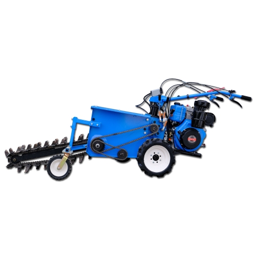 Excavator de șanțuri autopropulsat pe benzină ST80 | 15 CP | Capacitate de săpare a șanțurilor 80 cm | Lățime 17 cm